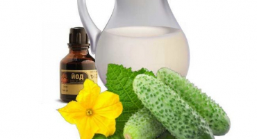 Mléko s jódem - univerzální vrchní obvaz na okurky